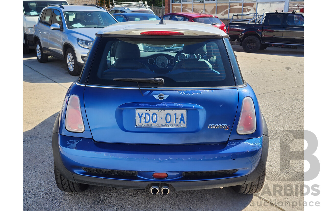 11/2004 Mini Cooper S R53 UPGRADE 2d Hatchback Blue 1.6L