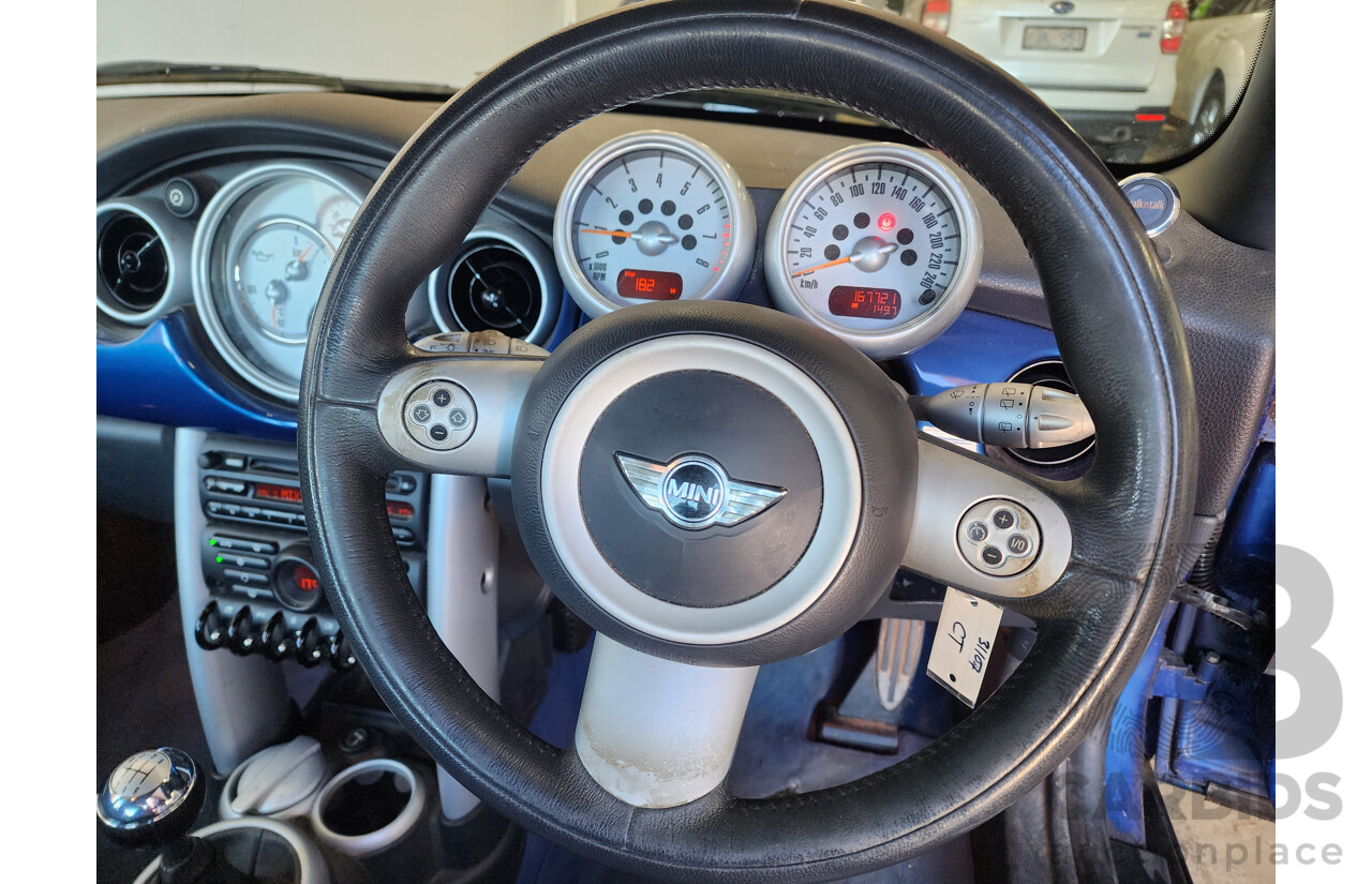 11/2004 Mini Cooper S R53 UPGRADE 2d Hatchback Blue 1.6L