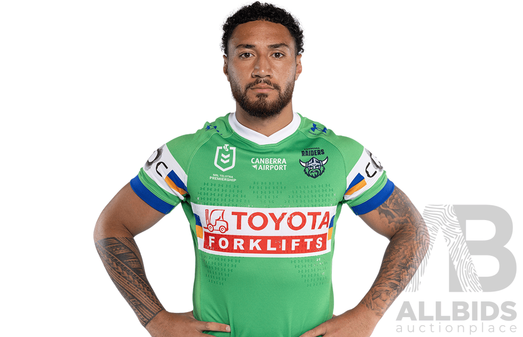 3. Simi Sasagi - Match Worn and Signed Canberra Raiders 2026 Indigenous Round Jersey - Round 23 V Knights - Proceeds Towards the Raiders Foundation
