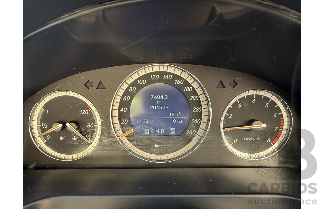 10/2007 Mercedes-Benz C200 Kompressor Classic W204 4D Sedan Blue Supercharged 1.8L