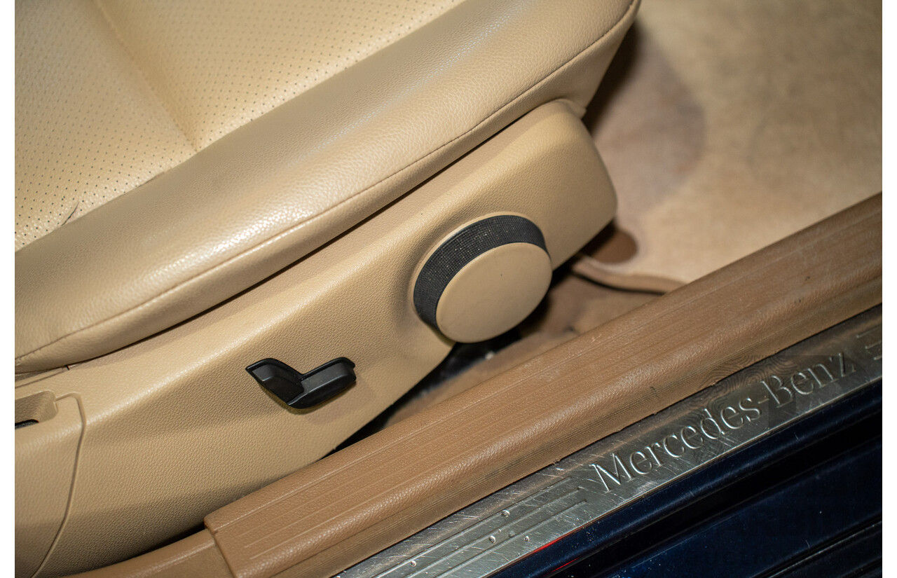 10/2007 Mercedes-Benz C200 Kompressor Classic W204 4D Sedan Blue Supercharged 1.8L