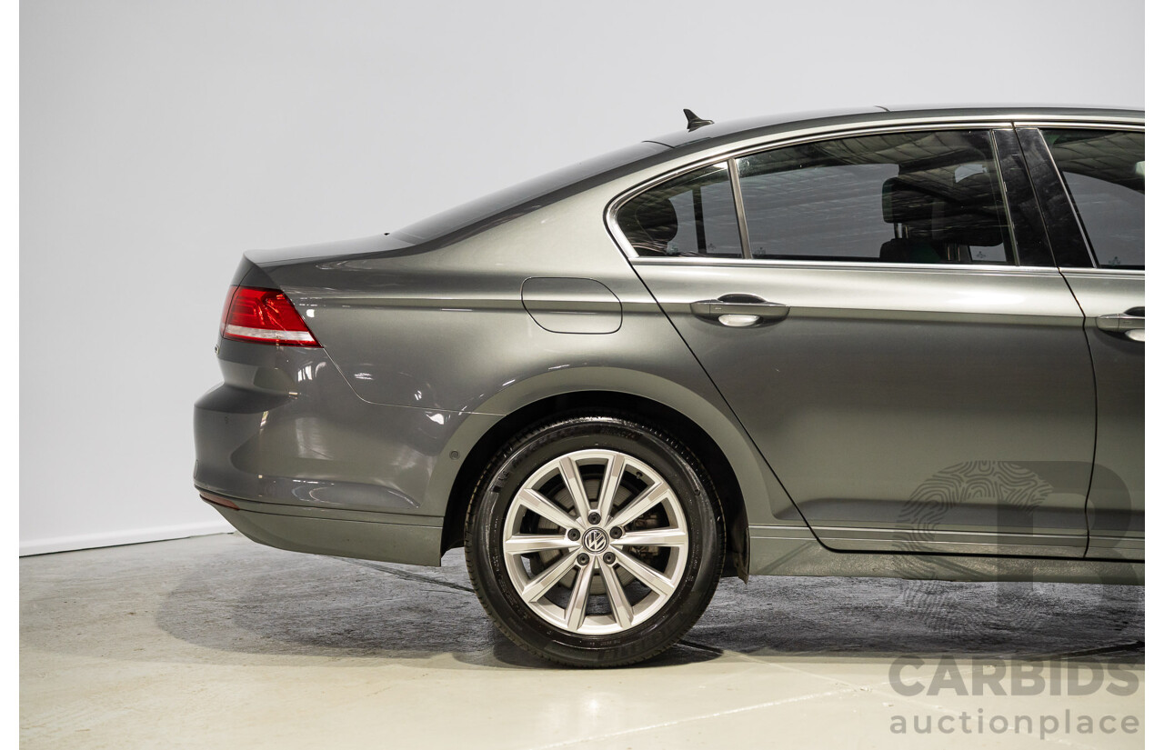 11/2015 Volkswagen Passat 132 Comfortline TSI 3C MY16 4D Sedan Grey Turbo 1.8L