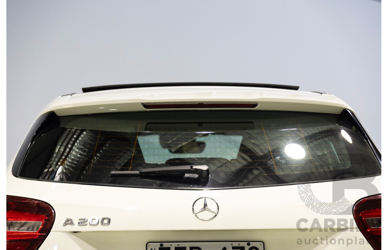 11/2016 Mercedes-Benz A200 176 MY17 5d Hatchback Calcite White Turbo 1.6L