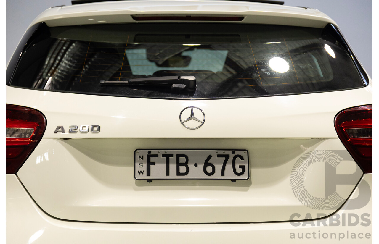 11/2016 Mercedes-Benz A200 176 MY17 5d Hatchback Calcite White Turbo 1.6L