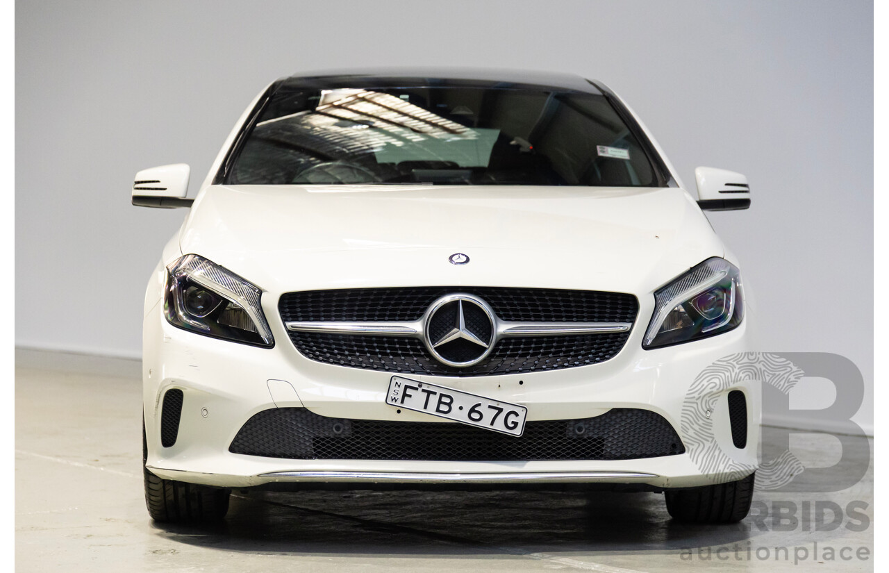 11/2016 Mercedes-Benz A200 176 MY17 5d Hatchback Calcite White Turbo 1.6L