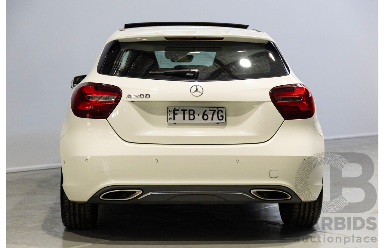 11/2016 Mercedes-Benz A200 176 MY17 5d Hatchback Calcite White Turbo 1.6L