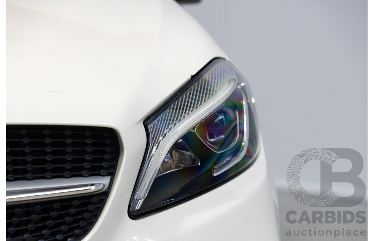 11/2016 Mercedes-Benz A200 176 MY17 5d Hatchback Calcite White Turbo 1.6L