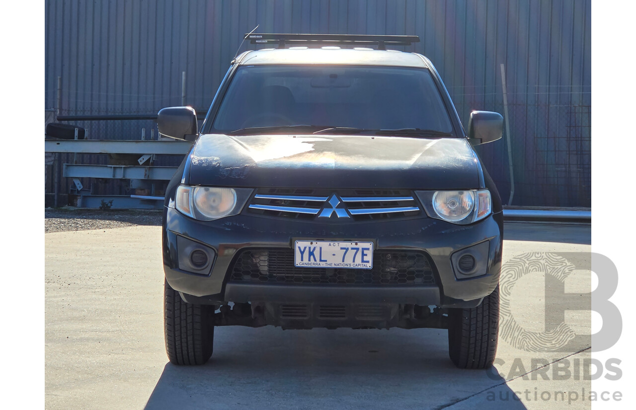 06/2010 Mitsubishi Triton GLX MN MY10 Double Cab Utility Black Turbo Diesel 2.5L