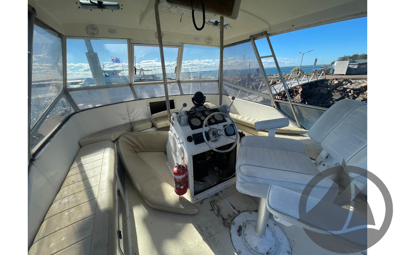 NO RESERVE NSW POLICE AUCTION - Steber 41 Flybridge ‘Seas the Day’, Twin Caterpillar Diesel Engines