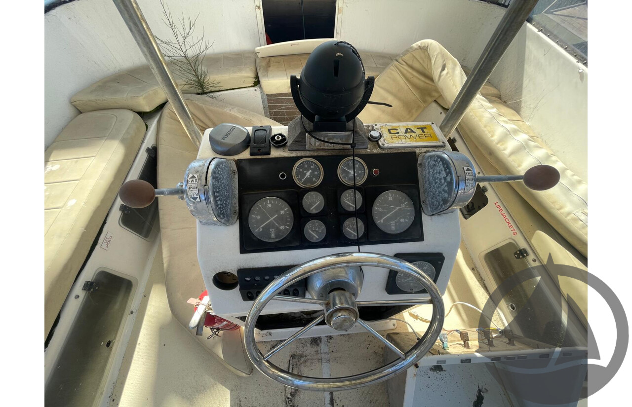 NO RESERVE NSW POLICE AUCTION - Steber 41 Flybridge ‘Seas the Day’, Twin Caterpillar Diesel Engines