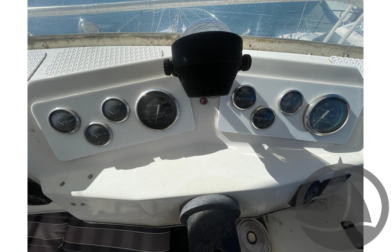 NO RESERVE NSW POLICE AUCTION - Mariner 34 Flybridge, Twin Shaft Drive Engines