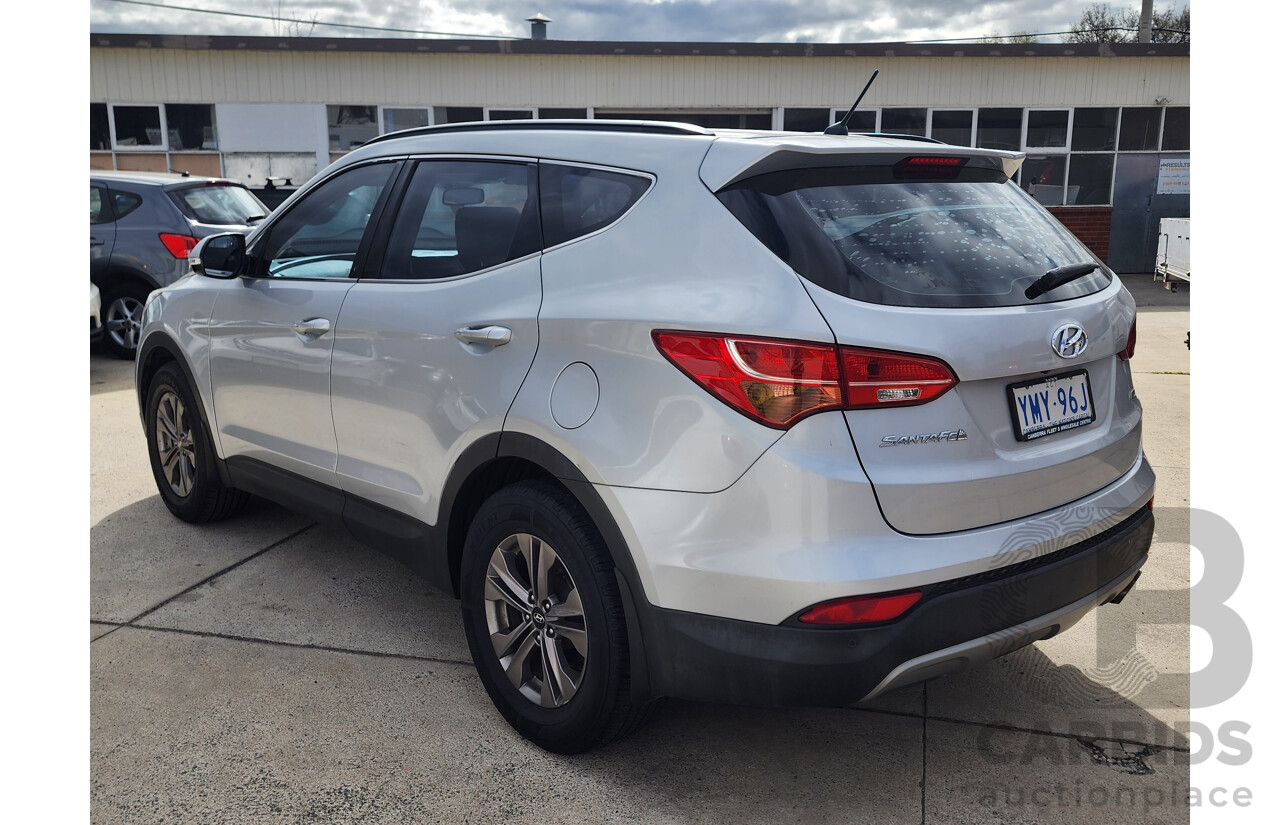 10/2014 Hyundai Santa Fe Active (4x4) DM 4d 7-seater Wagon Silver 2.4L