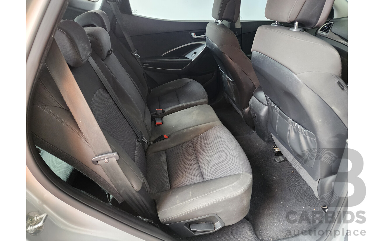 10/2014 Hyundai Santa Fe Active (4x4) DM 4d 7-seater Wagon Silver 2.4L