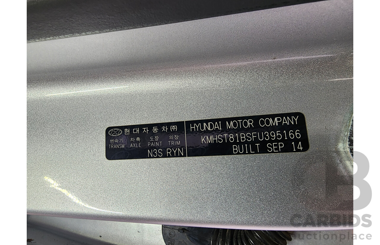 10/2014 Hyundai Santa Fe Active (4x4) DM 4d 7-seater Wagon Silver 2.4L