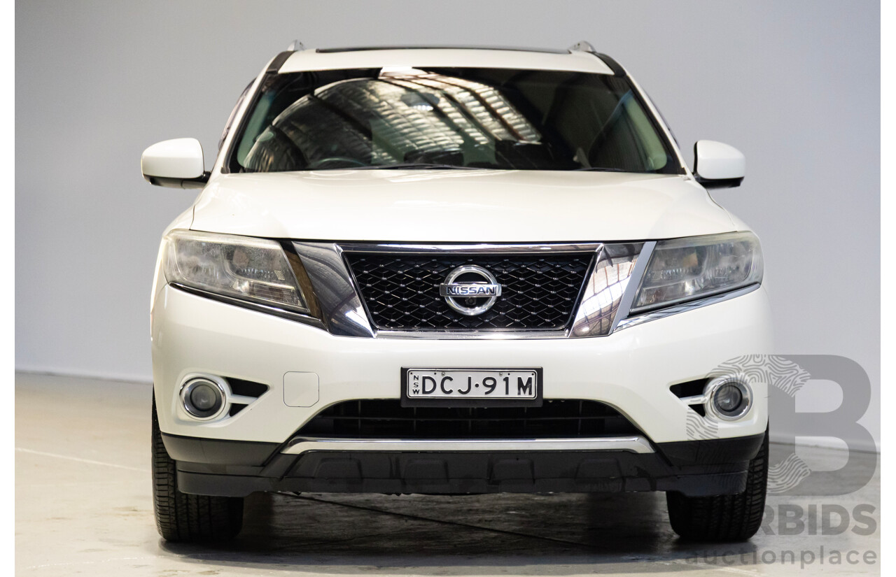 12/2015 Nissan Pathfinder Ti Hybrid(4x4) R52 4D Wagon White 2.5L