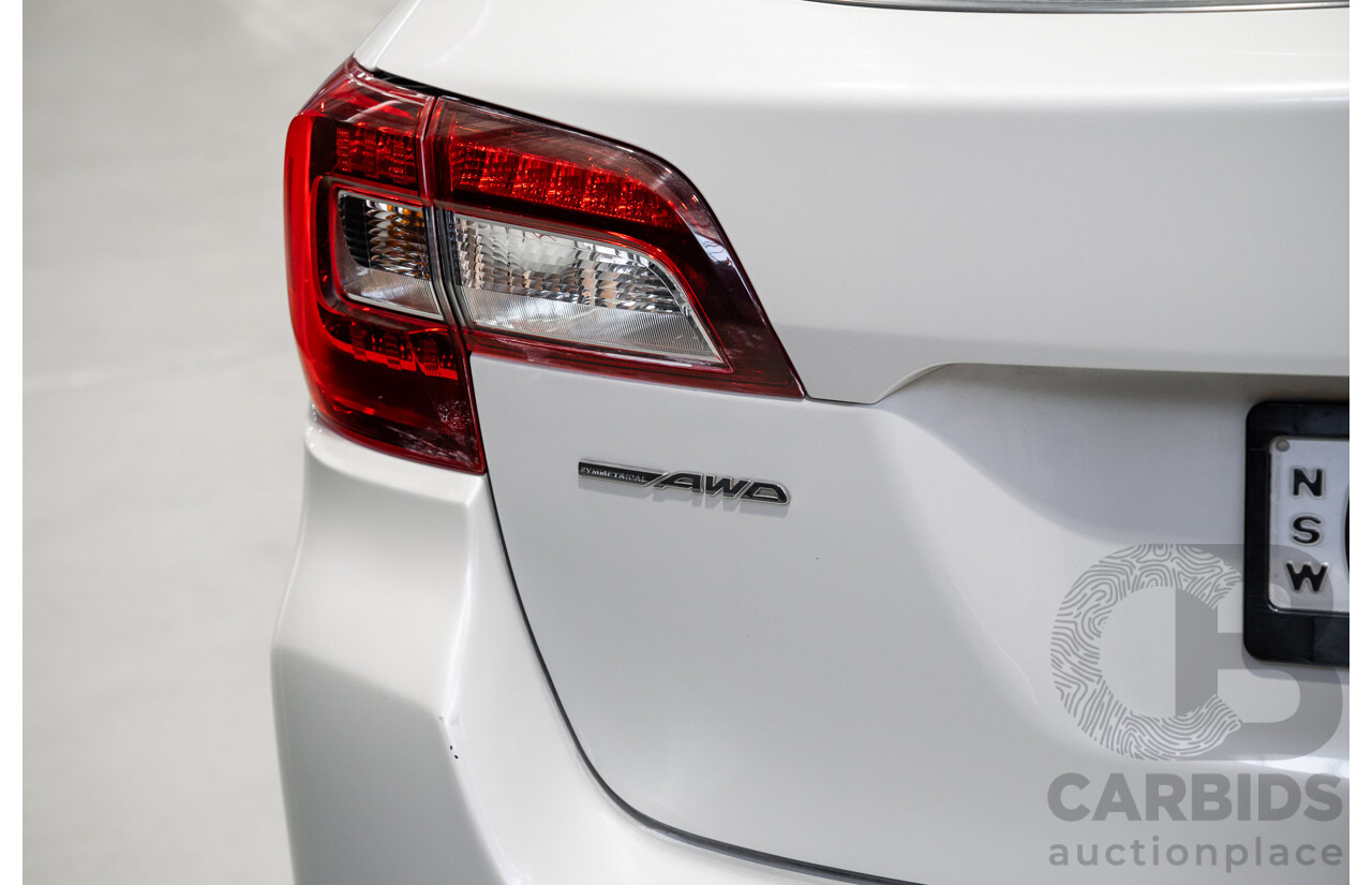 05/2015 Subaru Outback 2.5i Premium MY15 4D Wagon White 2.5L