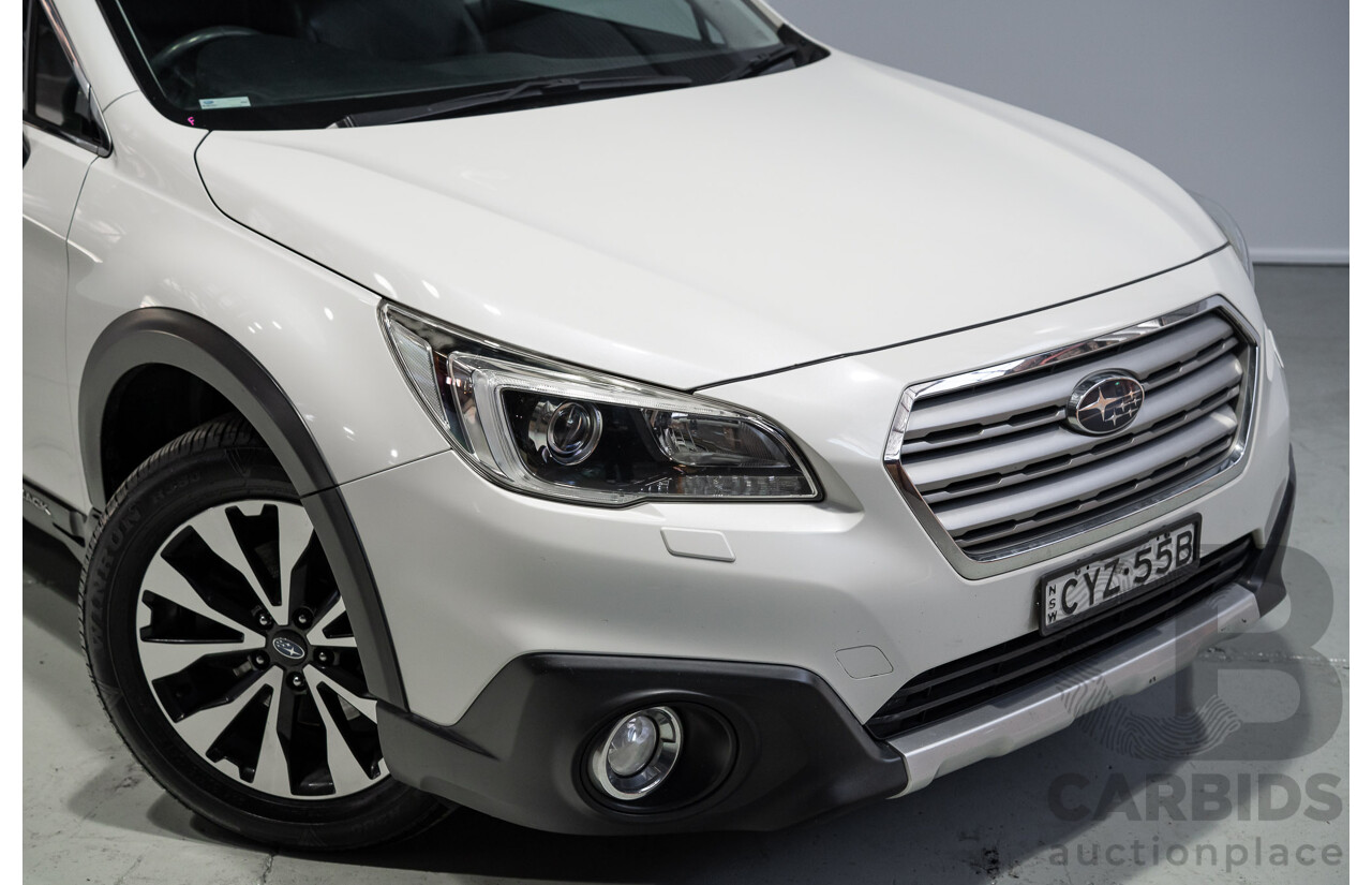 05/2015 Subaru Outback 2.5i Premium MY15 4D Wagon White 2.5L
