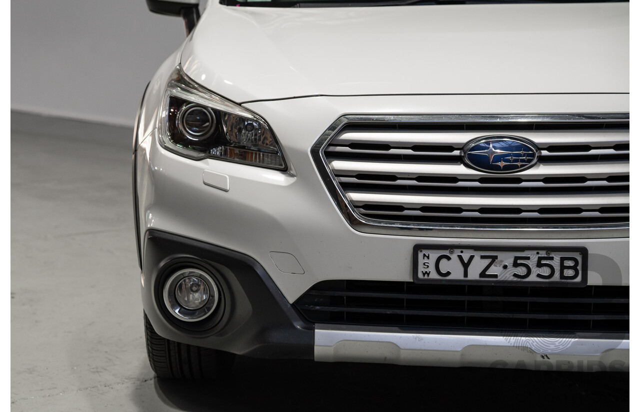 05/2015 Subaru Outback 2.5i Premium MY15 4D Wagon White 2.5L