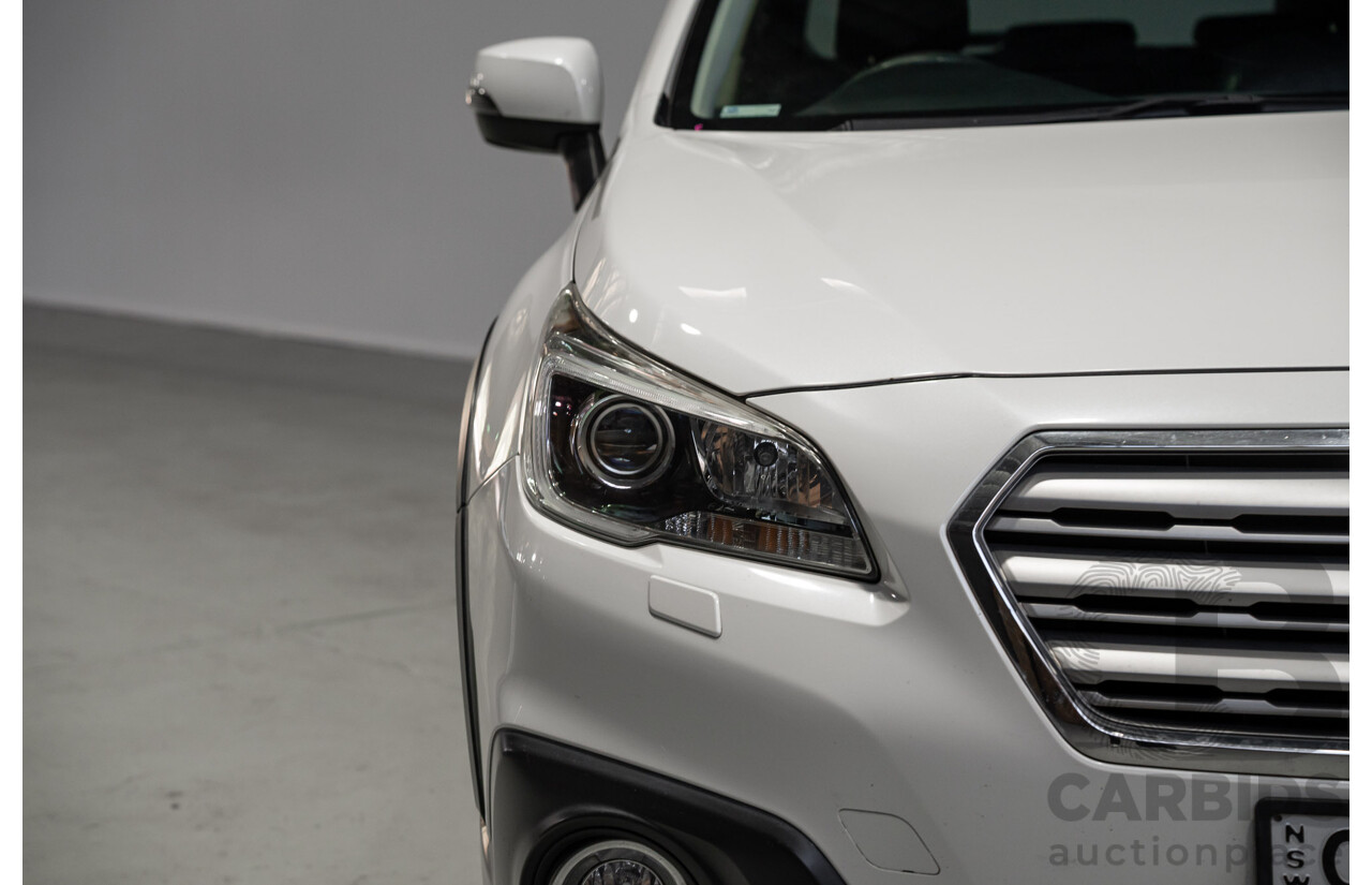 05/2015 Subaru Outback 2.5i Premium MY15 4D Wagon White 2.5L