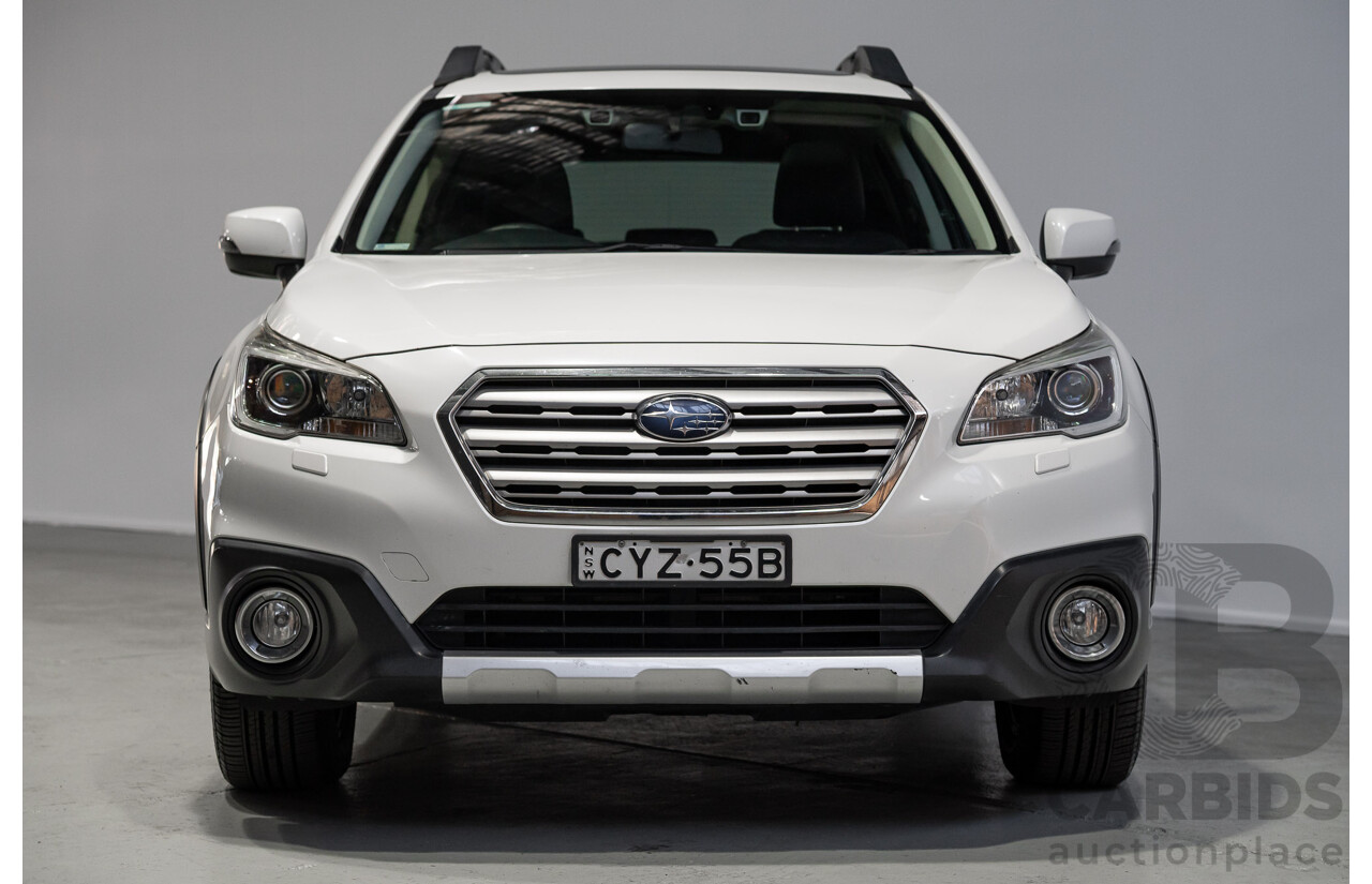 05/2015 Subaru Outback 2.5i Premium MY15 4D Wagon White 2.5L