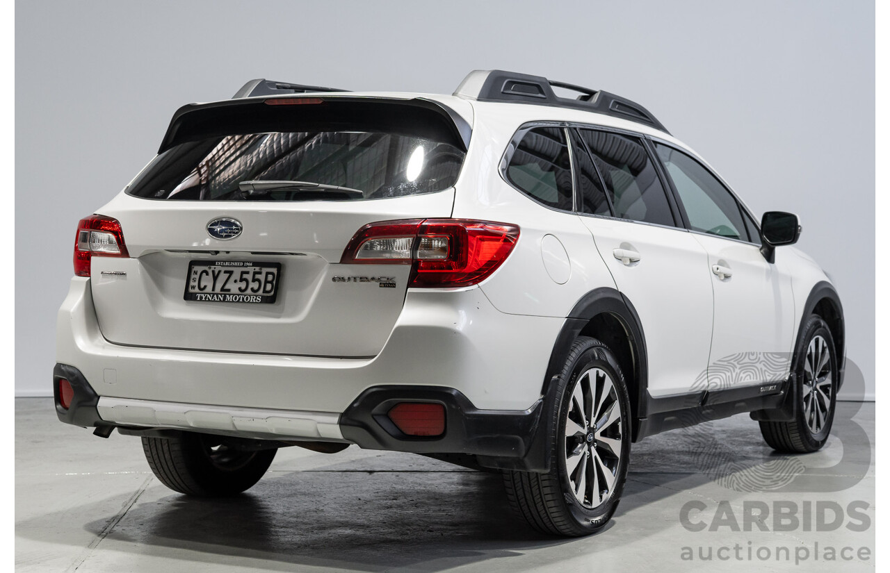 05/2015 Subaru Outback 2.5i Premium MY15 4D Wagon White 2.5L