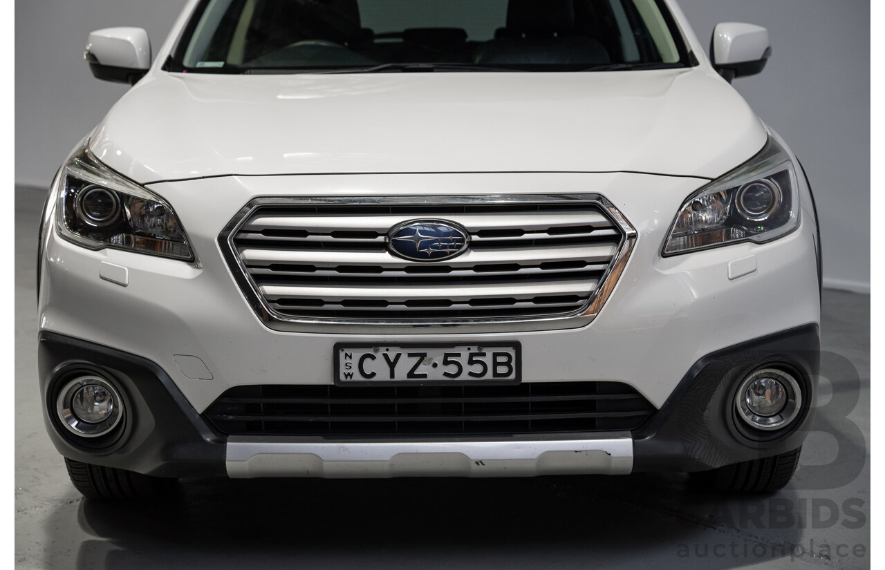 05/2015 Subaru Outback 2.5i Premium MY15 4D Wagon White 2.5L