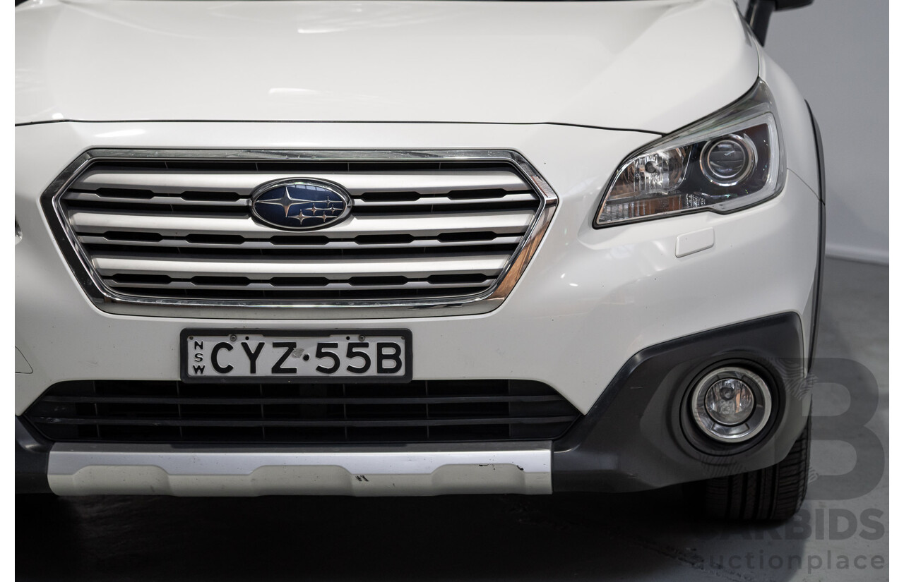 05/2015 Subaru Outback 2.5i Premium MY15 4D Wagon White 2.5L