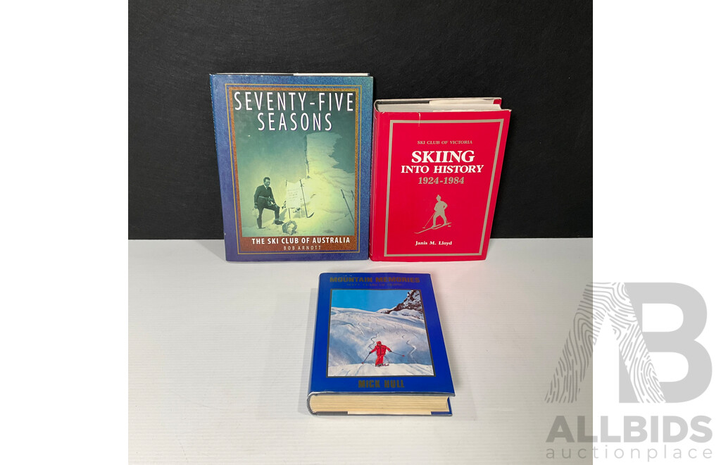 Collection of Three Skiing in Australia Books