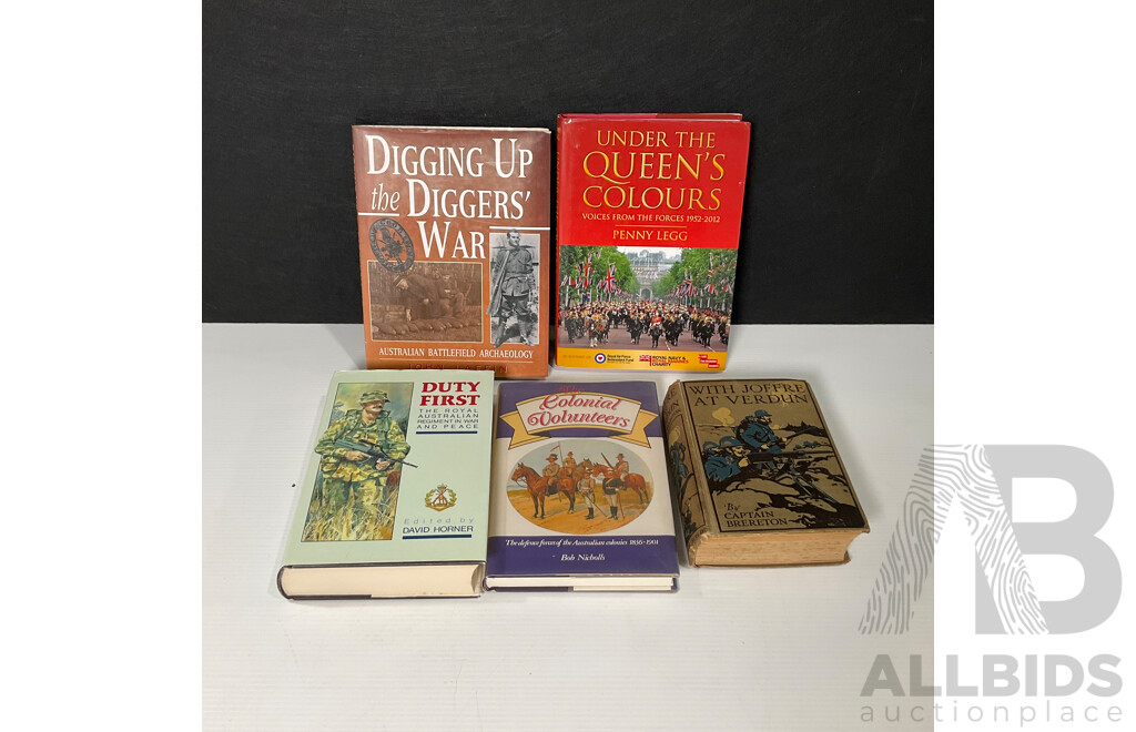 Collection of Five First Edition Military Books