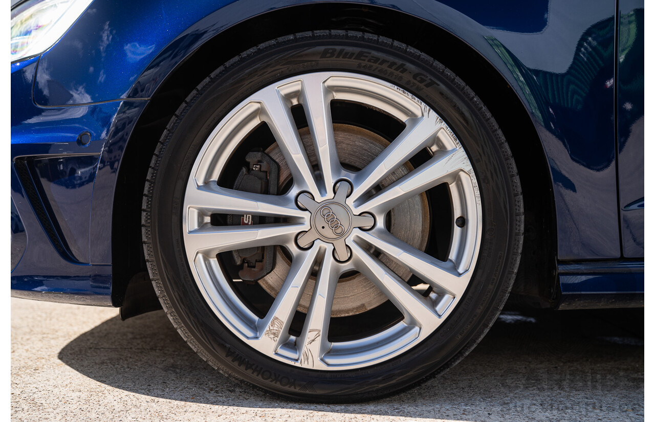 03/2014 Audi S3 Sportback Quattro (AWD) 8V MY14 5d Hatchback Estoril Blue Crystal Turbo 2.0L