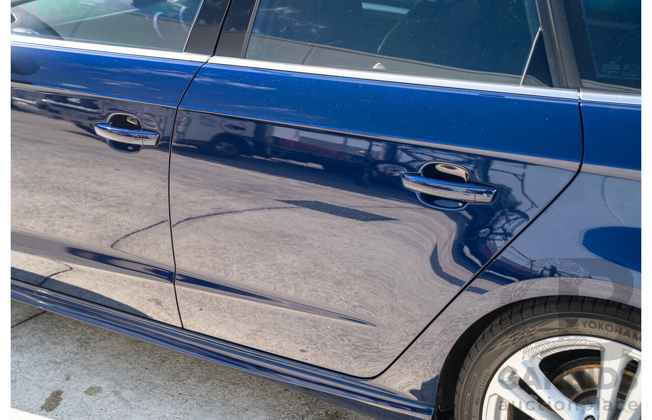 03/2014 Audi S3 Sportback Quattro (AWD) 8V MY14 5d Hatchback Estoril Blue Crystal Turbo 2.0L