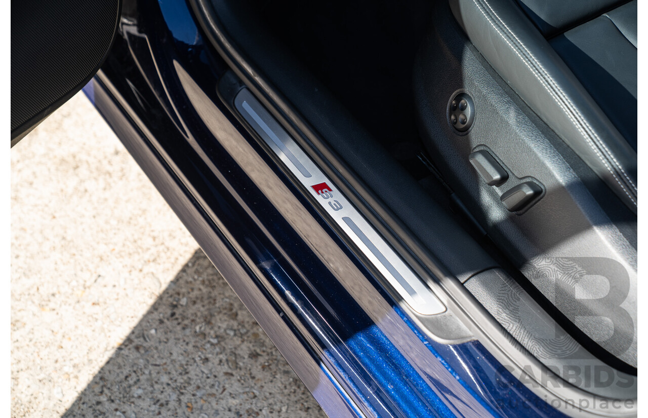 03/2014 Audi S3 Sportback Quattro (AWD) 8V MY14 5d Hatchback Estoril Blue Crystal Turbo 2.0L