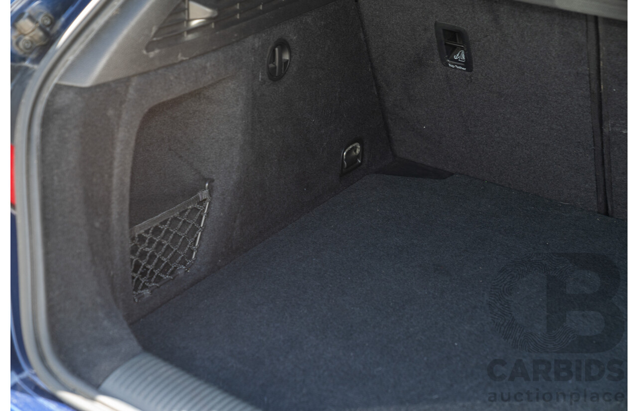 03/2014 Audi S3 Sportback Quattro (AWD) 8V MY14 5d Hatchback Estoril Blue Crystal Turbo 2.0L