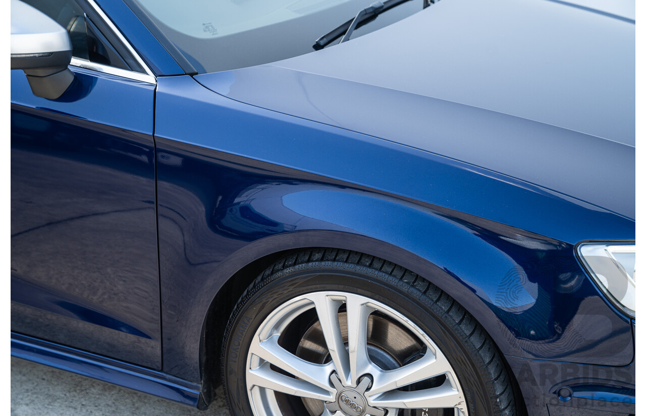 03/2014 Audi S3 Sportback Quattro (AWD) 8V MY14 5d Hatchback Estoril Blue Crystal Turbo 2.0L