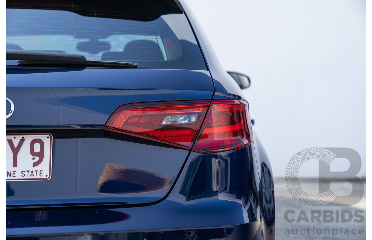 03/2014 Audi S3 Sportback Quattro (AWD) 8V MY14 5d Hatchback Estoril Blue Crystal Turbo 2.0L
