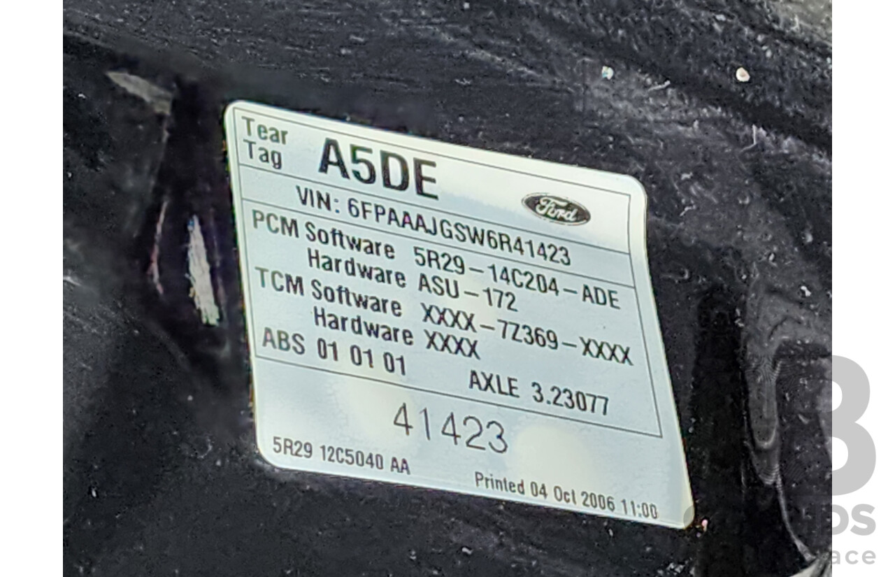 10/2006 Ford Fairmont  BF MKII 4d Sedan Grey 4.0L