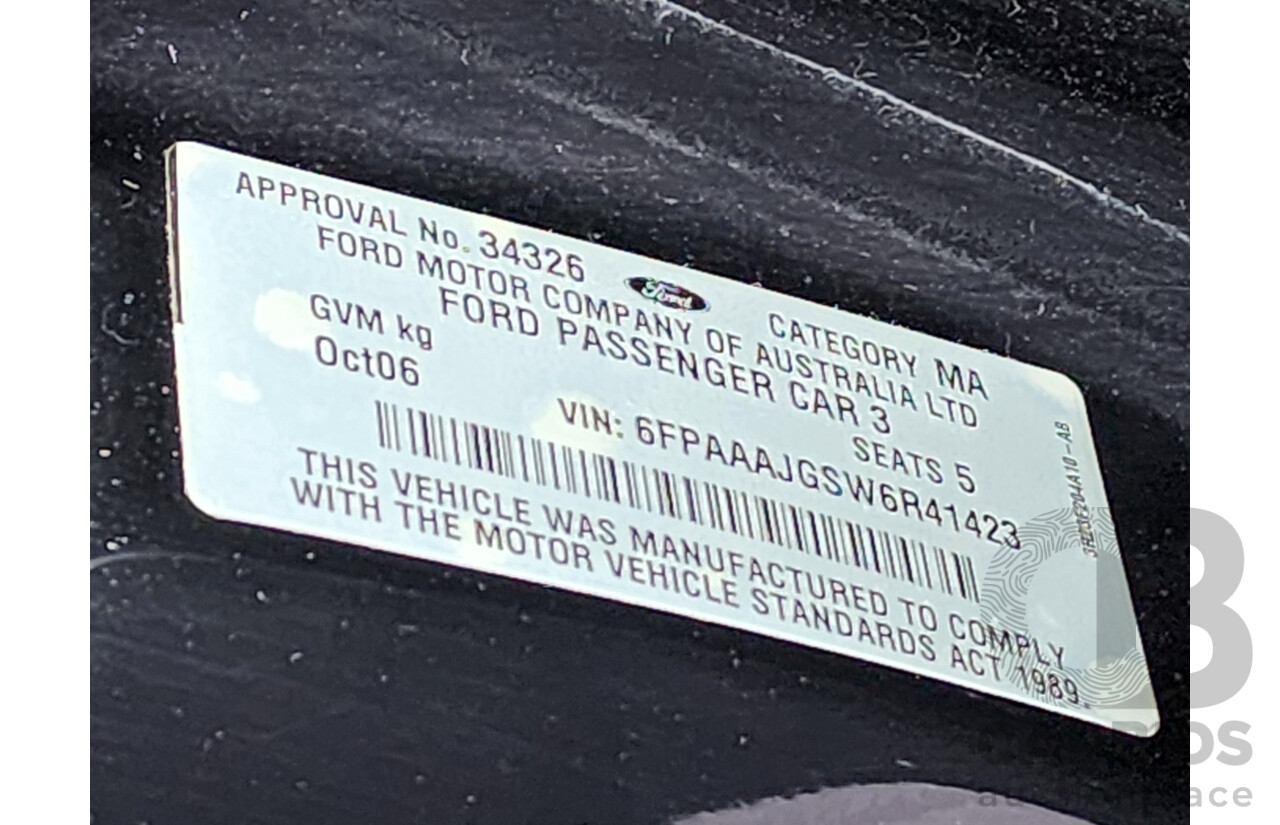 10/2006 Ford Fairmont  BF MKII 4d Sedan Grey 4.0L