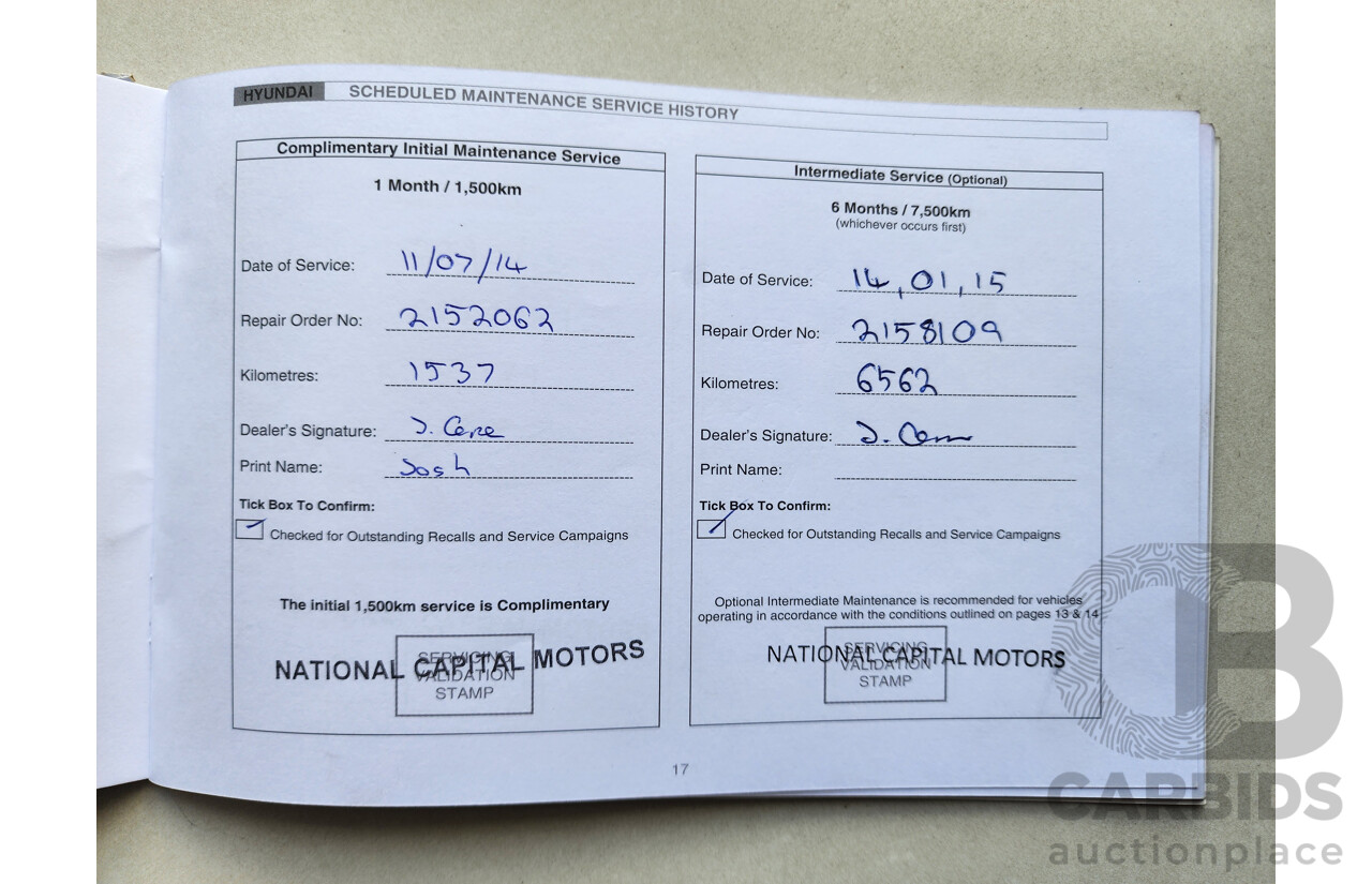06/2014 Hyundai Ix35 Trophy (fwd) LM SERIES II 4d Wagon White 2.0L