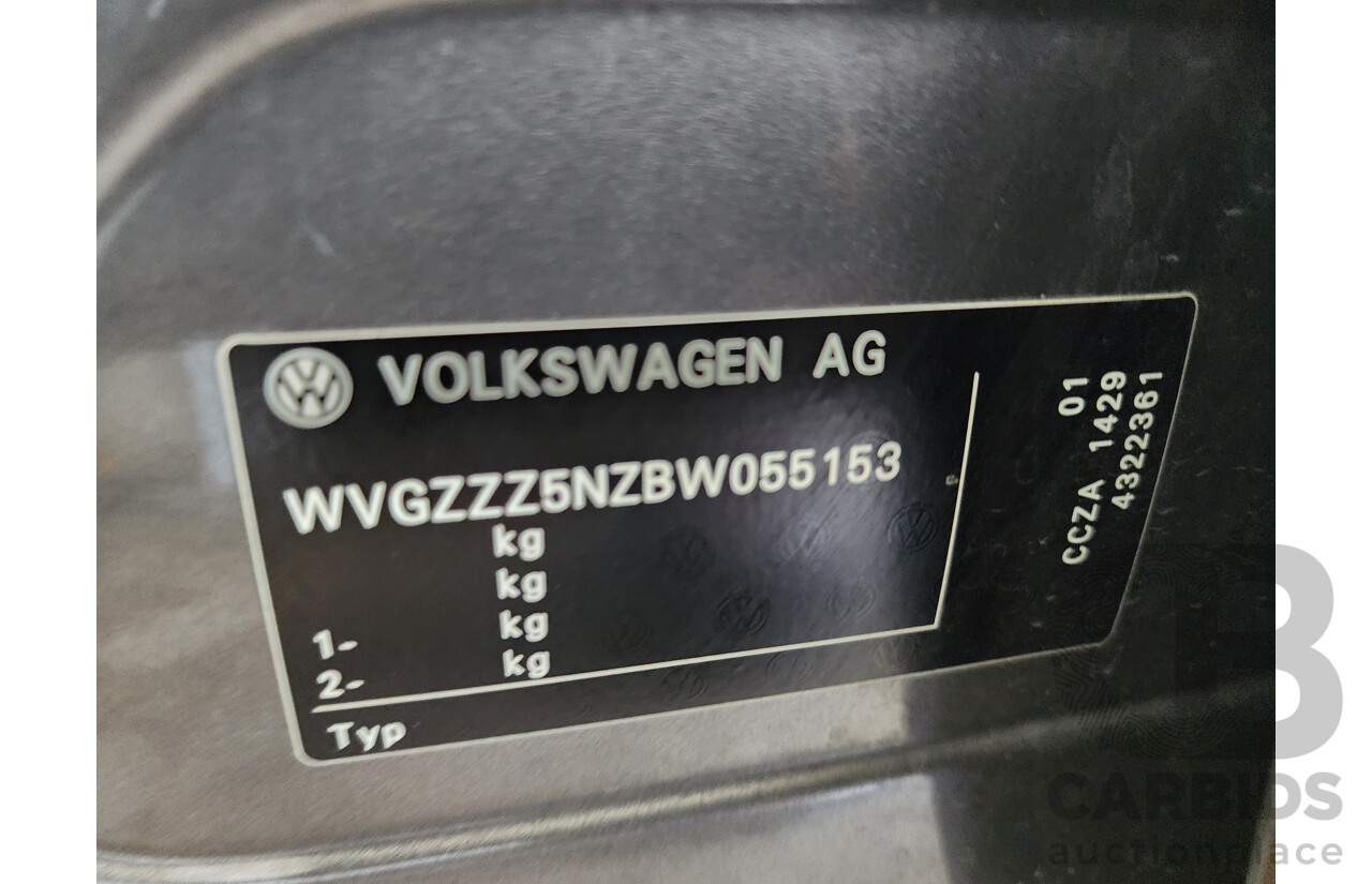 01/2011 Volkswagen Tiguan 147 TSI 5NC MY11 4d Wagon Grey 2.0L