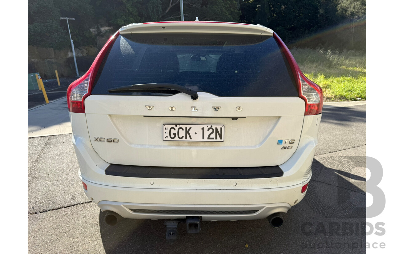 03/2012 Volvo Xc60 T6 R-DESIGN (AWD) AWD DZ MY12 4D Wagon White 3.0L