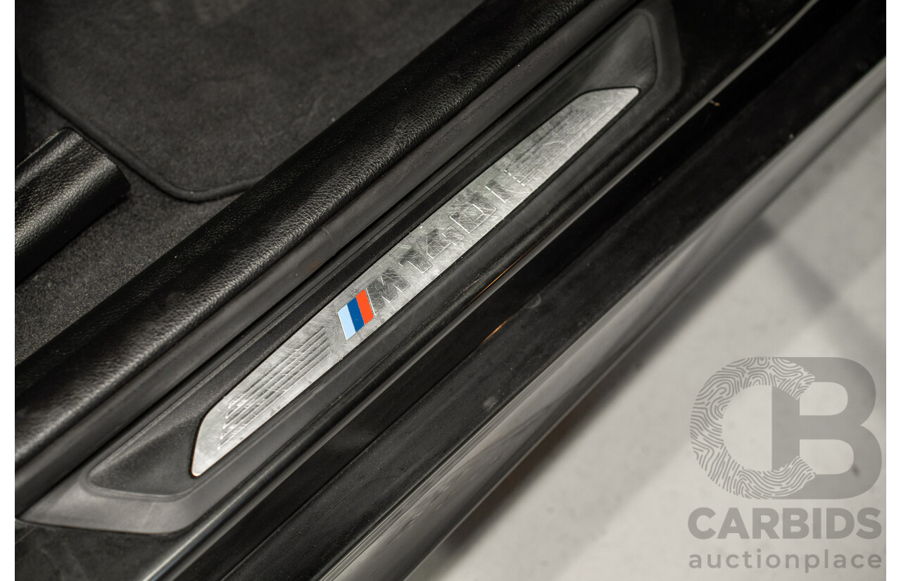 11/2016 BMW M140i (RWD) F20 LCI 5d Hatchback Black Turbo 3.0L