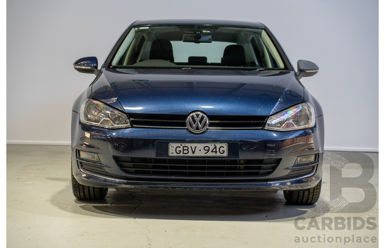 11/2013 Volkswagen Golf 110 TDI Highline 5d Hatchback Blue Turbo Diesel 2.0L