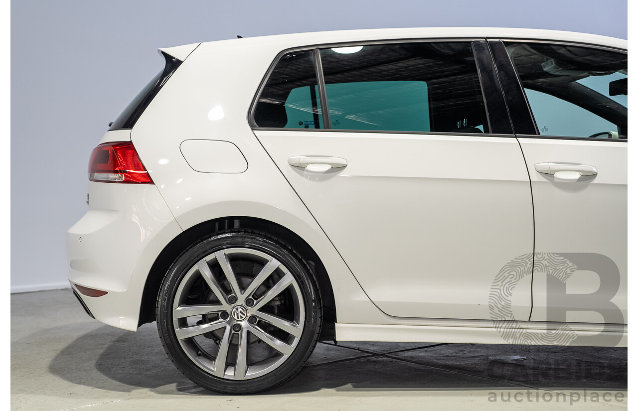 02/2015 Volkswagen Golf 103 TSI Highline AU MY15 5D Hatchback White Turbo 1.4L