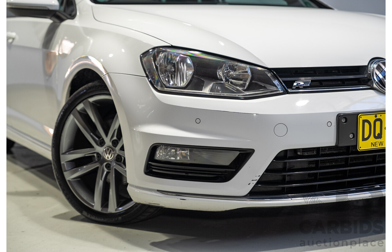 02/2015 Volkswagen Golf 103 TSI Highline AU MY15 5D Hatchback White Turbo 1.4L