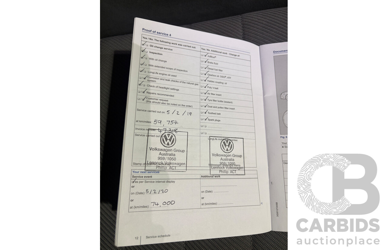 02/2015 Volkswagen Golf 103 TSI Highline AU MY15 5D Hatchback White Turbo 1.4L