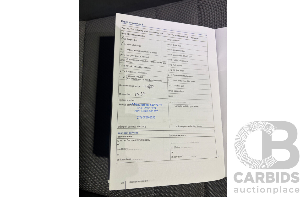 02/2015 Volkswagen Golf 103 TSI Highline AU MY15 5D Hatchback White Turbo 1.4L