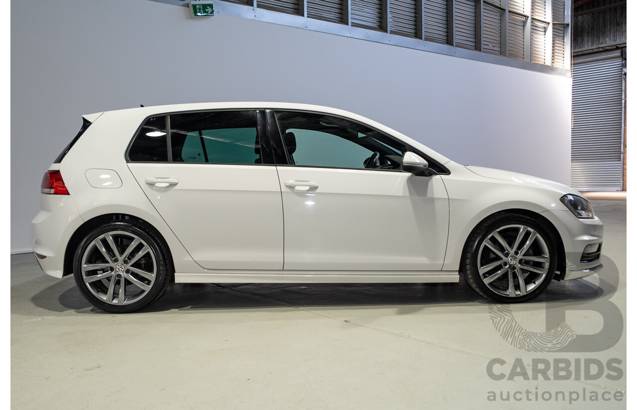 02/2015 Volkswagen Golf 103 TSI Highline AU MY15 5D Hatchback White Turbo 1.4L