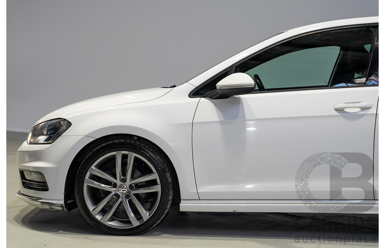 02/2015 Volkswagen Golf 103 TSI Highline AU MY15 5D Hatchback White Turbo 1.4L