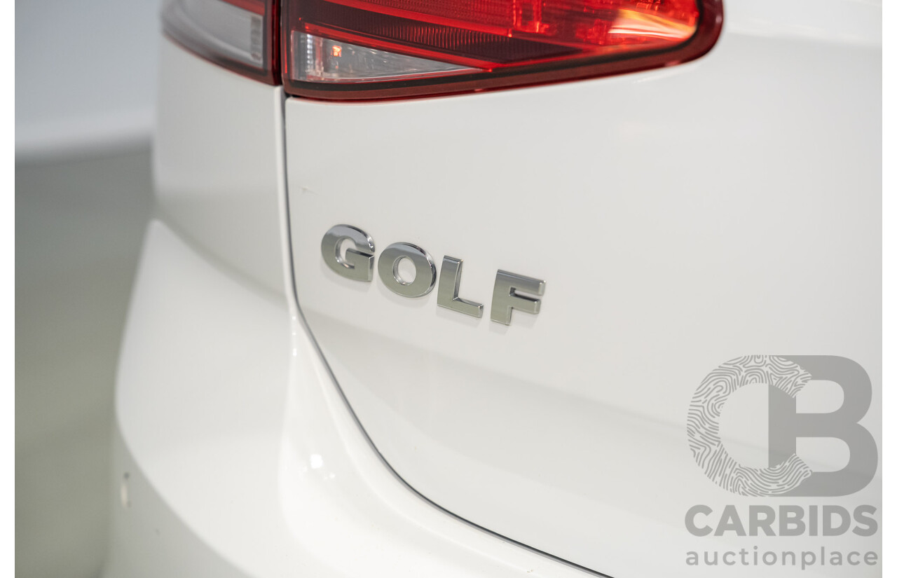 02/2015 Volkswagen Golf 103 TSI Highline AU MY15 5D Hatchback White Turbo 1.4L