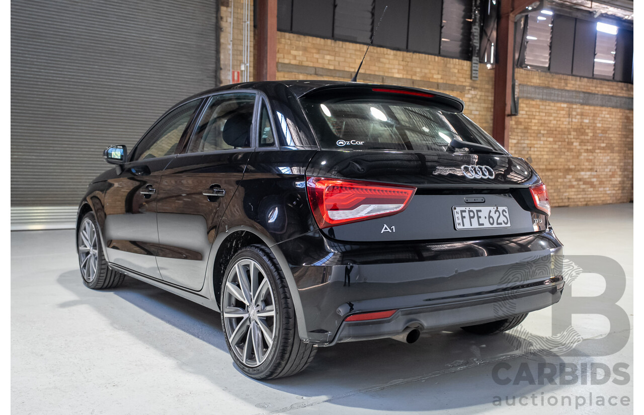 06/2016 Audi A1 Sportback TFSI 8X MY17 5d Hatchback Black Turbo 1.0L